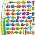 thumbnail image 1 of Juego de juguete de pesca TEMI 51 Fish Bath Playset para niños de 3 a 8 años, 1 of 8