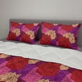 thumbnail image 2 of Roses Comforter & Sham Bedding Set, Love Romance Themed Continuous Pattern with Colorful Flowers with Dots, 3 pcs Duvet Set Microfiber Filling Quilt, 5 Sizes, Multicolor, by Ambesonne, 2 of 4