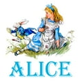thumbnail image 3 of CafePress - ALICE IN WONDERLAND BLUE Women's Light Pajamas - Women's Short Sleeve Print T-Shirt and Pants Light Cotton Pajama Set, 3 of 7