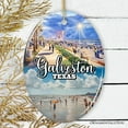 thumbnail image 2 of Galveston Cultural Ceramic Ornament, Texas Coastal Christmas Gift, 2 of 8