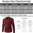 thumbnail image 2 of WELOIJEVBE Mens Sweaters Male Autumn and Winter Stand Up Collar Half Zip Sweater Warm Casual SWweater Top for Men, 2 of 2