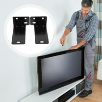 KONTONTY Black Metal Sound Bar Mount for Speakers Easy Install Space-Saving