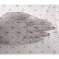thumbnail image 4 of oneOone Tissu en Viscose Chiffon Rouge Pastel Forme Flèche & Diamant Matériau de Robe Imprimé Tissu au Mètre 42 Pouces de Large, 4 of 4
