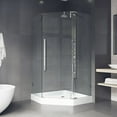 thumbnail image 1 of VIGO Ontario 42.13'' x 79.38'' Neo-Angle Hinged Shower enclosure with Base Included, 1 of 2