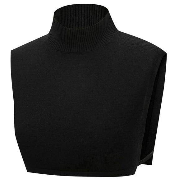 LoudSung Winter Detachable Half Shirt Turtleneck Bust Knitted Sweater Fake Collar Multiple Colors Elegant for Women Girls