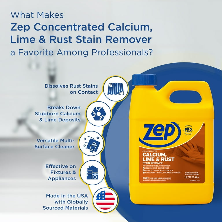 Zep, Calcium Lime Rust Remover, ZUCAL32, 32 oz case of 12