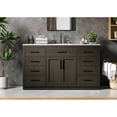 thumbnail image 2 of Elegant Kitchen and Bath Alden 60 inch Single Bathroom Vanity in Mocha Brown, 2 of 10