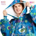 thumbnail image 2 of Parramatta Eels Special Logo Design Oodie Flanket Blanket Hoodie Snuggie, 2 of 9