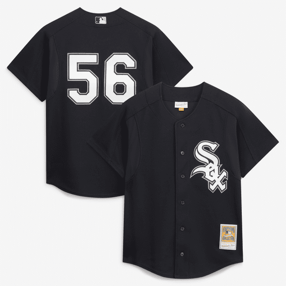 Men's-Mitchell & Ness Mark Buehrle Black Chicago White Sox Authentic Batting Practice Jersey