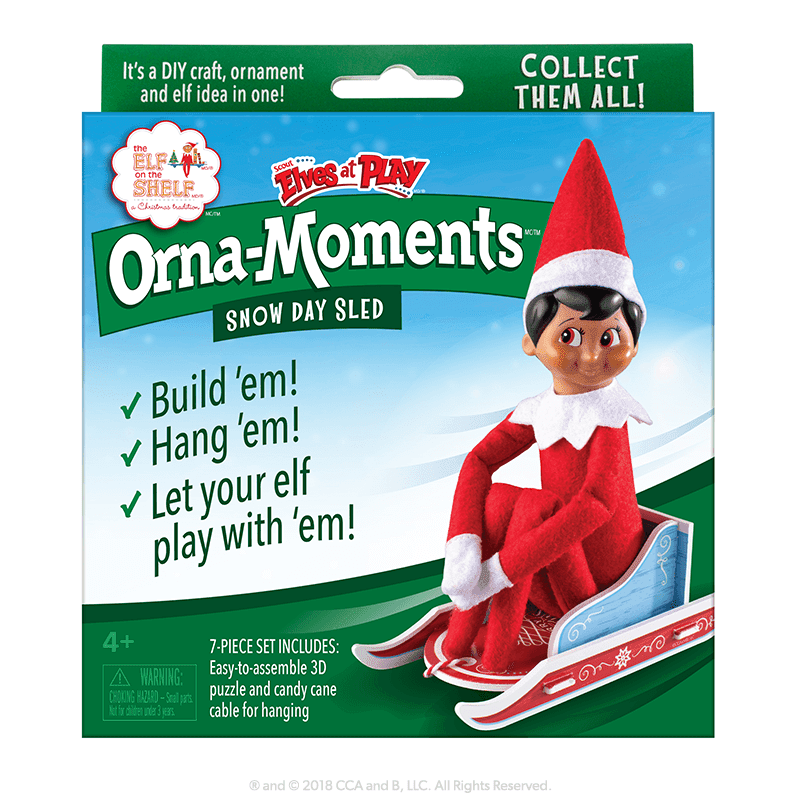 The Elf on the Shelf Elves at Play - Orna-Moments Snow Day Sled ...