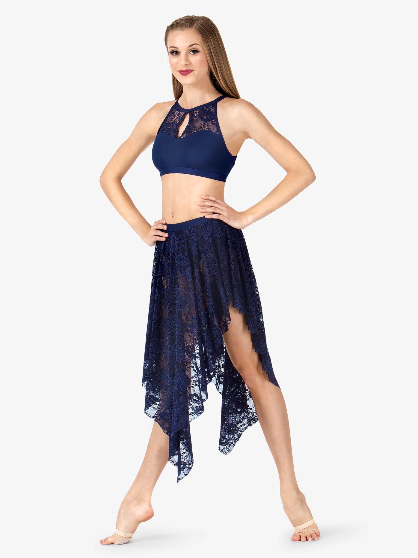 High low skirt dance costume top