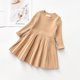 thumbnail image 1 of Otoño Invierno Niñas Suéter de punto de lana Vestido de niña de estilo británico Vestidos de niñas para fiesta Boda Ropa de niña ChristmasTag 80 (18-24M) Gao Jinjia LED, 1 of 2