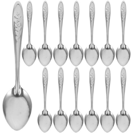 UPOUART Stainless Steel Spoons Silver Multi-Functional Home Use 50Pcs