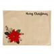 thumbnail image 2 of Xihbxyly Mantel Individual Navideño con Diseño de Flores Rojas Grandes, Elegante Tela de Lino, Decoración Navideña para El Hogar, Regalo Perfecto para La Familia, La Oficina o El Hotel, Tamaño 46 X 3, 2 of 7