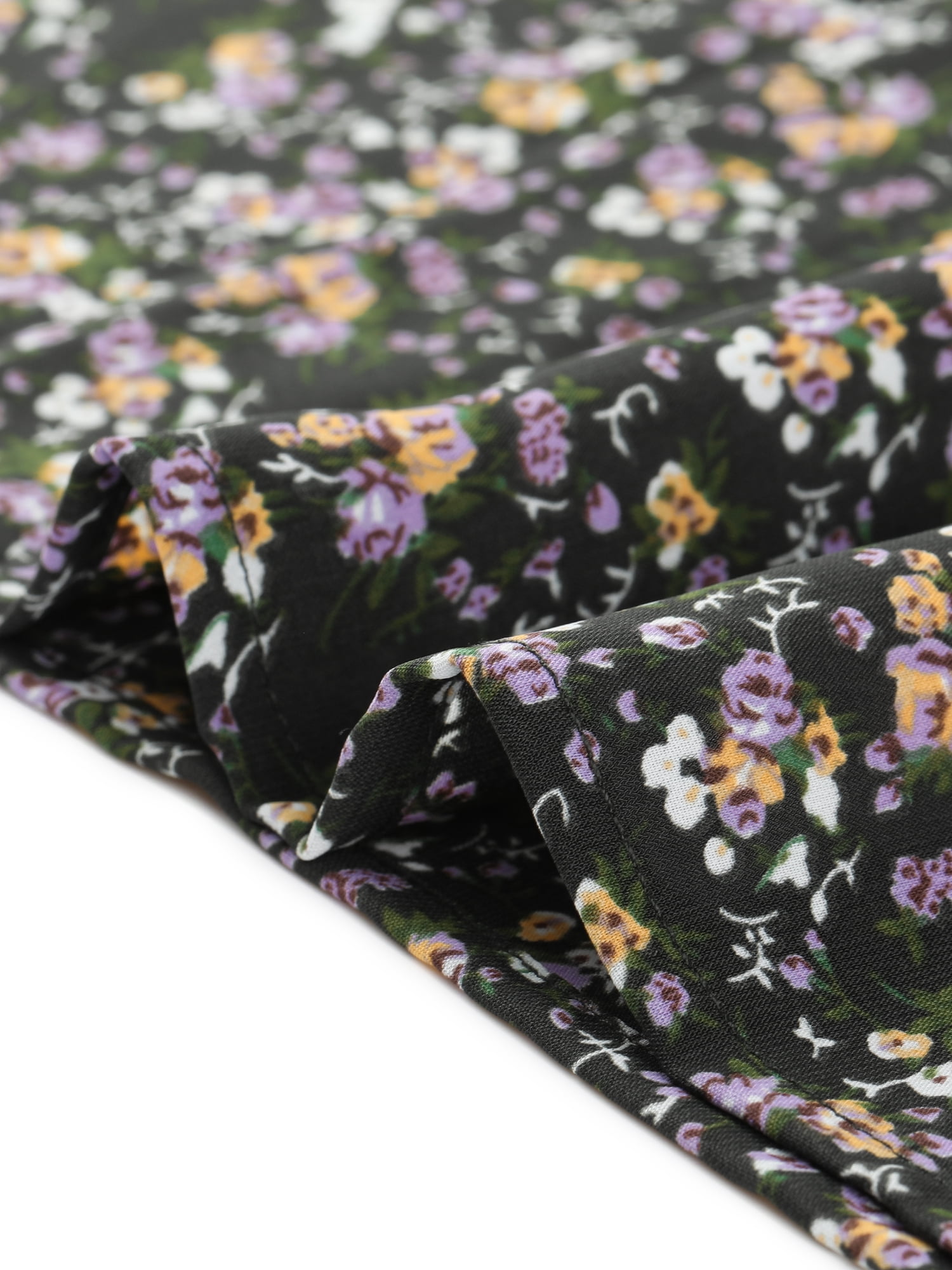 DARING DIVA Women's Stylish Plus Size Floral Sleeveless Tank Tops 4X Black