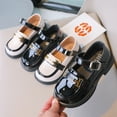 thumbnail image 4 of Zapatos para niños Primavera y Otoño Zapatos negros para niñas pequeñas Zapatos de cuero para niñas Zapatos de princesa de suela suave Zapatos de moda para niños medianos y grandes, 4 of 6