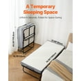 thumbnail image 2 of ZYPPP Rollaway Bed Folding Bed with 5 inches Foam Mattress for Adults & Guest, 2 of 12