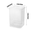 thumbnail image 3 of HongHeng 1000ml Square Clear Extra Thick Deli Containers with Lids, BPA-Free, Freezer and Microwave Safe Food Storage Containers, Reusable, Meal Prep, Restaurant Supplies, 2Pcs, 3 of 6