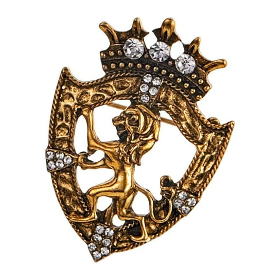 Brooches Vintage Jewelry Badge Lapel Retro Animal Pin Fashion , Aureate