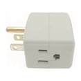 thumbnail image 4 of Wideskall 3-Packs Grounded 3 Outlet ETL Certified Cube Wall Tap Adapter Light Grey, 4 of 5