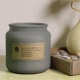 thumbnail image 3 of Hometrends 14oz Dark Amber & Peony Scented Frosted Jar Candle, 3 of 5
