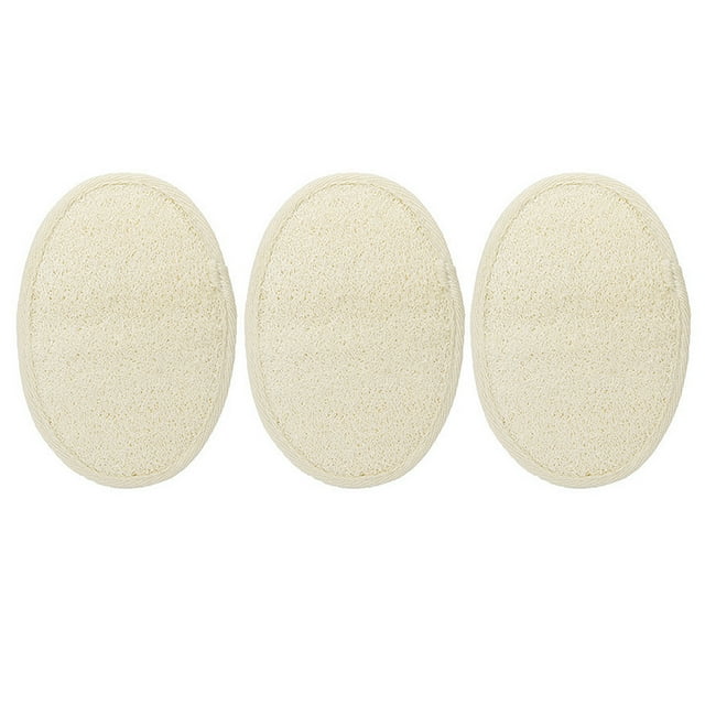 3pcs Exfoliating Loofah Pads Cleaning Towels Bath Sponge Scrubber for Men Lady