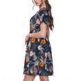 thumbnail image 7 of Spring Summer Dresses for Women 2025 - Retro Hawaiian Style Wedding Guest Dresses, Beach Vacation Clothes, Hawaiian Sundresses Casual Short Sleeve Dress for Women with Pockets, 7 of 7