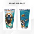 thumbnail image 3 of Rocae Dog Underwater Adventure for 20 Ounces Stainless Steel Insulted Tumbler Car Cup Drink Mug Inspirational Graduate Present-Straw Two-piece Set, 3 of 8