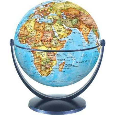 Political World Globe 15cm: Swivel and Tilt World Political Globe ...