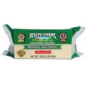 Joseph Farms California Natural Cheese, Chunk, Monterey Jack Cheese, 1lb, 1 Count