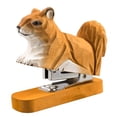 thumbnail image 1 of Grapadora de madera con forma de animal, estatua de animal, grapadora de escritorio, figura artística para estudiantes, hogar. Ardilla, 1 of 7
