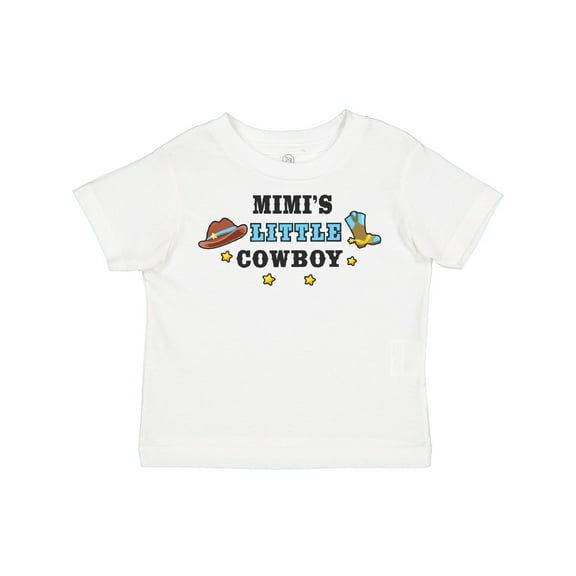 Inktastic Mimis Little Cowboy with Cowboy Hat and Boots Boys Toddler T-Shirt