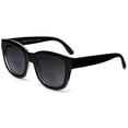thumbnail image 2 of Bi-Focal Sun Readers Round Marlene Dietrich Sunglasses Shiny Black - 2.5 / Shiny Black, 2 of 4