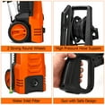 thumbnail image 6 of IronMax 3500PSI Electric Pressure Washer 2.6GPM 1800W w/ 4 Nozzles & Foam Lance Orange, 6 of 12