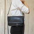 thumbnail image 5 of Women Chain Crossbody Bag Design Pu leather Lady Shoulder Purse Large Capacity Classic Black Fold Envelope Bag, 5 of 6