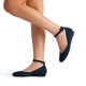 thumbnail image 5 of Zapatos DREAM PAIRS REVONA Flats de Gamuza Azul Marino con Correa al Tobillo, 5 of 7