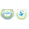 Philips Avent Classic Pacifier, 6-18 Months, Blue/Green Anchor and Snuggle, 2 Pack, SCF197/06
