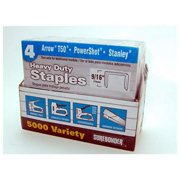 Surebonder 55999 No.4 H.D. Assortiment de Fibres 1/4 Po, 3/8 Po, 1/2 Po, 9/16 Po