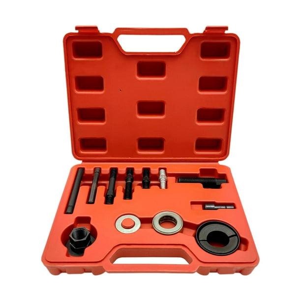 Genérico bomba de dirección asistida polea extractor instalador herramienta estuche de transporte para 1-1/4"