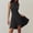 Black, variant on Women's Dresses Summer Solid Color Crew Neck Mid-Length Dress Casual Slim Fit Sleeveless Sundresses