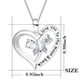 thumbnail image 3 of Joyería para mujer, collar de novia, collar de corazón para mujer, collar te amo, regalo de joyería para esposa, regalo del día de San Valentín, 3 of 5