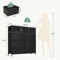 thumbnail image 3 of SLOK 9 Drawer Fabric Dresser, Bedroom Closet Organizer Storage Cabinet for Hallway/Entryway, Black, 3 of 9