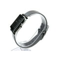 thumbnail image 3 of Mens Luxury Metal Shark Mash Metal Band Rectangular Designer Wrist Watch Silver Black, 3 of 4