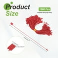thumbnail image 2 of Uxcell 1000pcs Polyester Hang Tag String (6.7") - Plastic Snap Lock Pin Loop Red, 2 of 6