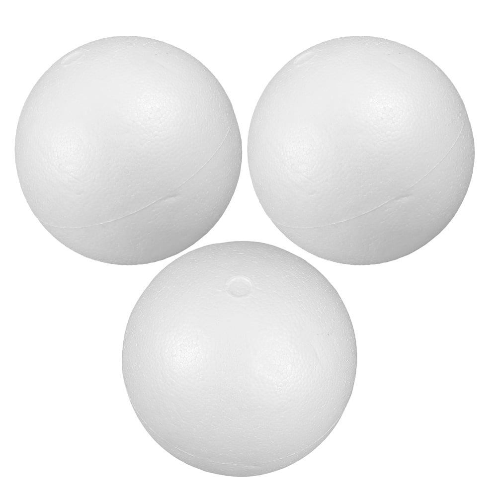 WEAVILUX 3Pcs White Blank Foam Balls Smooth Foam Ball Round Balls for DIY Handmade Wedding Decor