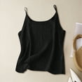 thumbnail image 2 of ORT Womens Cotton Linen Tank Tops Summer Cute Sleeveless Cami Shirts Spaghetti Strap Gauzy Camisoles Casual Basic Tanks(Black,XL), 2 of 6