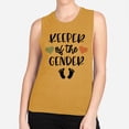 thumbnail image 2 of Keeper of the Gender Women's Muscle Tank Small Antique Gold, 2 of 5