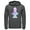 Charcoal Heather, variant on Men's Fortnite Skull Trooper All Hail Glow Pull Over Hoodie Black Small