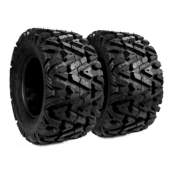 2pcs 26×11-12 ATV Tires 6 PR 26×11×12 Heavy Duty ATV UTV All Terrain Fit For Rough Terrain, Pattern Z-199, Tubeless Rubber Front