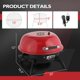 thumbnail image 4 of Parrilla eléctrica ROVSUN 1600 W roja de acero inoxidable portátil, 4 of 8